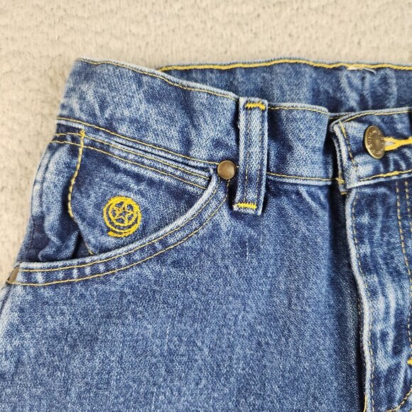 Wrangler Jeans Boys 9 Regular Blue Straight Leg Classic Denim Adjustable Waist - Picture 3 of 11